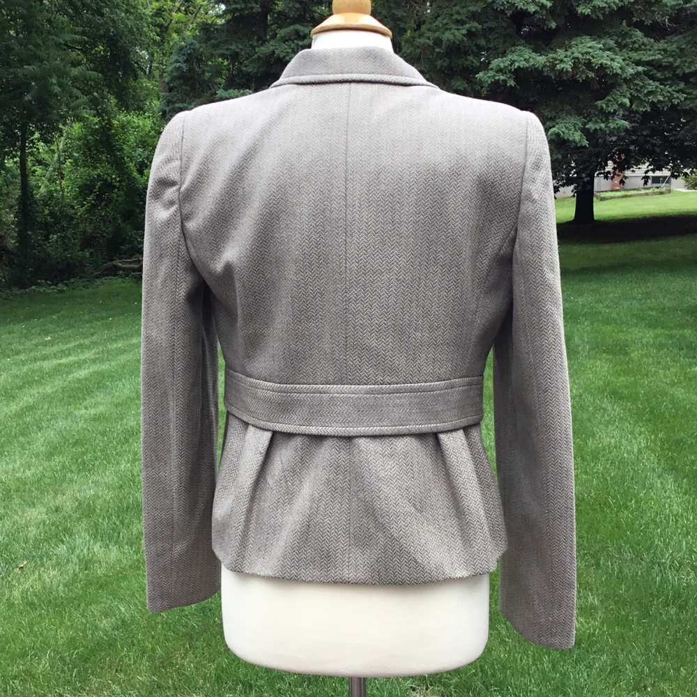 Armani Collezioni Virgin Wool Peplum Blazer - Picture 5 of 8
